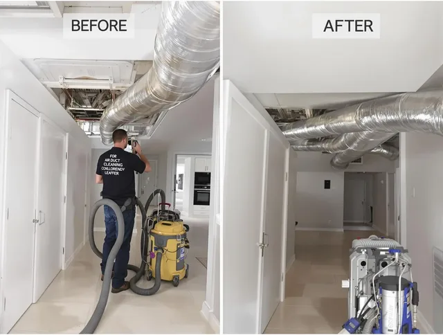 Millbury Air Duct Cleaning professional performing thorough air duct cleaning in Millbury