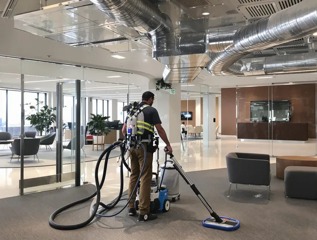 Commercial duct cleaning service by Millbury Air Duct Cleaning in Millbury