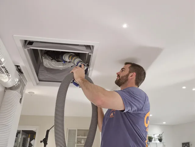 Precision indoor duct cleaning by Millbury Air Duct Cleaning in Millbury
